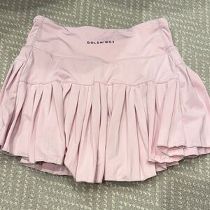Goldhinge Pink Mini Skirt